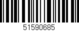 Código de barras (EAN, GTIN, SKU, ISBN): '51590685'