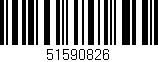 Código de barras (EAN, GTIN, SKU, ISBN): '51590826'