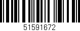Código de barras (EAN, GTIN, SKU, ISBN): '51591672'