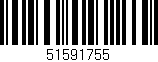 Código de barras (EAN, GTIN, SKU, ISBN): '51591755'