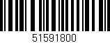 Código de barras (EAN, GTIN, SKU, ISBN): '51591800'