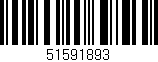 Código de barras (EAN, GTIN, SKU, ISBN): '51591893'