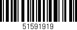 Código de barras (EAN, GTIN, SKU, ISBN): '51591919'