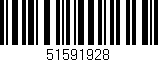 Código de barras (EAN, GTIN, SKU, ISBN): '51591928'