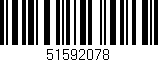 Código de barras (EAN, GTIN, SKU, ISBN): '51592078'