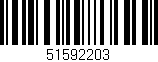 Código de barras (EAN, GTIN, SKU, ISBN): '51592203'