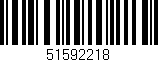 Código de barras (EAN, GTIN, SKU, ISBN): '51592218'