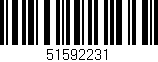 Código de barras (EAN, GTIN, SKU, ISBN): '51592231'