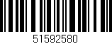 Código de barras (EAN, GTIN, SKU, ISBN): '51592580'