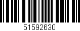 Código de barras (EAN, GTIN, SKU, ISBN): '51592630'