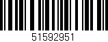 Código de barras (EAN, GTIN, SKU, ISBN): '51592951'