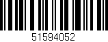 Código de barras (EAN, GTIN, SKU, ISBN): '51594052'