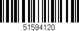Código de barras (EAN, GTIN, SKU, ISBN): '51594120'