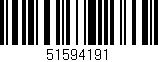 Código de barras (EAN, GTIN, SKU, ISBN): '51594191'