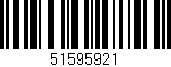 Código de barras (EAN, GTIN, SKU, ISBN): '51595921'