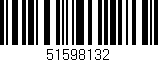 Código de barras (EAN, GTIN, SKU, ISBN): '51598132'