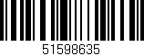 Código de barras (EAN, GTIN, SKU, ISBN): '51598635'