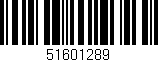 Código de barras (EAN, GTIN, SKU, ISBN): '51601289'