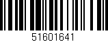 Código de barras (EAN, GTIN, SKU, ISBN): '51601641'