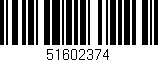 Código de barras (EAN, GTIN, SKU, ISBN): '51602374'