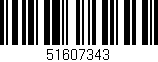 Código de barras (EAN, GTIN, SKU, ISBN): '51607343'