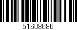 Código de barras (EAN, GTIN, SKU, ISBN): '51608686'