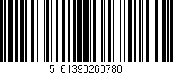 Código de barras (EAN, GTIN, SKU, ISBN): '5161390260780'