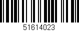 Código de barras (EAN, GTIN, SKU, ISBN): '51614023'