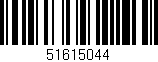 Código de barras (EAN, GTIN, SKU, ISBN): '51615044'