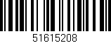 Código de barras (EAN, GTIN, SKU, ISBN): '51615208'