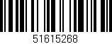 Código de barras (EAN, GTIN, SKU, ISBN): '51615268'