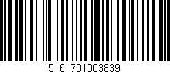 Código de barras (EAN, GTIN, SKU, ISBN): '5161701003839'