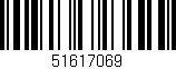 Código de barras (EAN, GTIN, SKU, ISBN): '51617069'