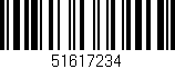 Código de barras (EAN, GTIN, SKU, ISBN): '51617234'
