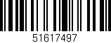 Código de barras (EAN, GTIN, SKU, ISBN): '51617497'
