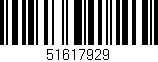 Código de barras (EAN, GTIN, SKU, ISBN): '51617929'