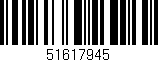Código de barras (EAN, GTIN, SKU, ISBN): '51617945'