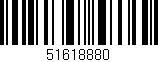 Código de barras (EAN, GTIN, SKU, ISBN): '51618880'