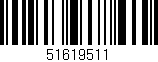 Código de barras (EAN, GTIN, SKU, ISBN): '51619511'