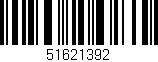 Código de barras (EAN, GTIN, SKU, ISBN): '51621392'