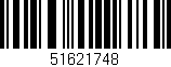 Código de barras (EAN, GTIN, SKU, ISBN): '51621748'