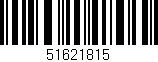 Código de barras (EAN, GTIN, SKU, ISBN): '51621815'