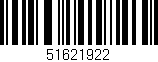 Código de barras (EAN, GTIN, SKU, ISBN): '51621922'