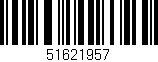 Código de barras (EAN, GTIN, SKU, ISBN): '51621957'