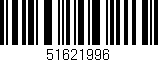 Código de barras (EAN, GTIN, SKU, ISBN): '51621996'