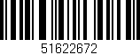 Código de barras (EAN, GTIN, SKU, ISBN): '51622672'
