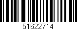 Código de barras (EAN, GTIN, SKU, ISBN): '51622714'