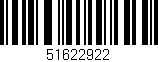 Código de barras (EAN, GTIN, SKU, ISBN): '51622922'