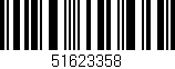 Código de barras (EAN, GTIN, SKU, ISBN): '51623358'