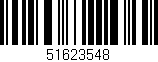 Código de barras (EAN, GTIN, SKU, ISBN): '51623548'